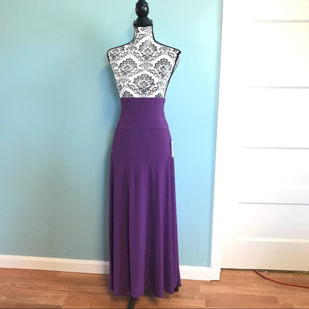 Nwot Solid Purple Maxi - image 1